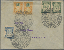 Br Thailand - Stempel: 1910 UPU Special Circled Datestamp On Locally Addressed Bangkok Cover Franked With 1909 2s. On 2a - Thaïlande