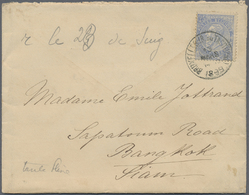 Br Thailand - Besonderheiten: 1899. Envelope Written From Belgium Addressed ToThailand Bearing Belgium Yvert 60, 25c Blu - Tailandia