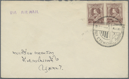 Thailand - Besonderheiten: 1924/25, Air Mail Covers (3) To Bangkok With Special Pictorial Airplane Postmarks From: "ROI - Thailand