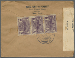 Br Thailand - Besonderheiten: 1941. Censored Envelope (faults, Tears/toning) Written From 'Tung Fong Dispensary, Bhuket' - Tailandia
