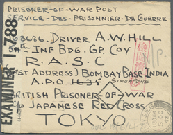 Br Thailand - Besonderheiten: 1942, PRISONER OF WAR MAlL. BURMA THAI RAILWAY. Stampless Envelope Endorsed 'Prisoner Of W - Thailand