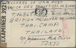 Br Thailand - Besonderheiten: 1943, PRISONER OF WAR MAIL. BURMA THAl RAILWAY. Stampless Envelope Endorsed 'Prisoner Of W - Thaïlande