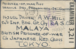 Br Thailand - Besonderheiten: 1943, PRISONER OF WAR MAIL. BURMA THAI RAILWAY. Stampless Envelope Endorsed 'Prisoner Of W - Tailandia