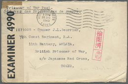 Br Thailand - Besonderheiten: 1943. Censored Envelope Headed 'Prisoner Of War Post/ Service Des Prisonniers De Guerre' A - Tailandia