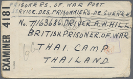Br Thailand - Besonderheiten: 1943, PRISONER OF WAR MAIL. BURMA THAI RAILWAY. Stampless. Envelope Endorsed 'Prisoner Of - Thailand