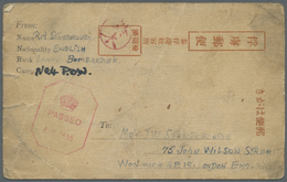 Br Thailand - Besonderheiten: 1943. Second P.O.W. Card, Tones, Tears & Creases, Undated And Written From 'Bombardier R. - Thailand