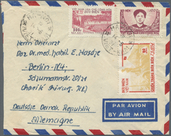 Br Vietnam-Nord (1945-1975): 1956, Mac-Thi-Buoi 1000 D Rose/lilac, Embankment-dam 300 D Perf. 11½ And Dien-Bien-Phu 50 D - Viêt-Nam