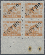 (*)/ Vietnam-Nord - Dienstmarken: 1953, Promotion Of Production 2.000 Yellow-orange, Proof With Overprint "HUY BO", Bloc - Vietnam