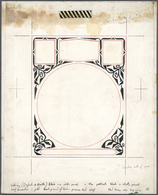 Jemen - Königreich: 1969. Artist's Layout Drawing (non-adopted Design) For Stamps Mi. #670/71. Ink On Paper On Card. Wit - Yémen