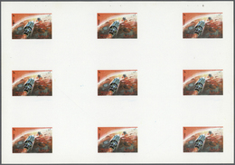 ** Schardscha / Sharjah: 1972. Progressive Proof (6 Phases) In Complete Sheets Containing Gutter Pairs For The First 1r - Sharjah