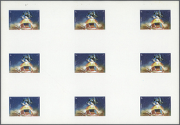 ** Schardscha / Sharjah: 1972. Progressive Proof (6 Phases) In Complete Sheets Containing Gutter Pairs For The Second 1r - Sharjah