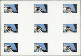 ** Schardscha / Sharjah: 1972. Progressive Proof (6 Phases) In Complete Sheets Containing Gutter Pairs For The Third 1r - Sharjah