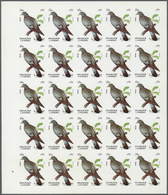 ** Schardscha / Sharjah: 1972. Progressive Proof (6 Phases) In Complete Sheets Of 25 For The 25dh Value Of The BIRDS Ser - Sharjah