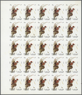 ** Schardscha / Sharjah: 1972. Progressive Proof (6 Phases) In Complete Sheets Of 25 For The 2r Value Of The BIRDS Serie - Sharjah