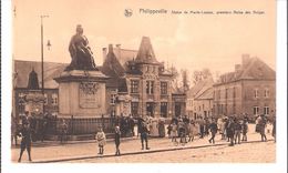 PHILIPPEVILLE (Namur)-Statue De Marie-Louise, Première Reine Des Belges-Hotel Du Lion D'Or-EditTouring Club De Belgique - Philippeville