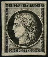 ** N°3a 20c Noir S/blanc - TB - 1849-1850 Cérès