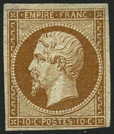 ** N°13A 10c Bistre, Type I - TB - 1853-1860 Napoléon III.