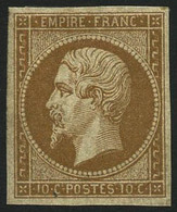 ** N°13A 10c Bistre, Type I - TB - 1853-1860 Napoléon III.