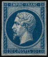 ** N°14B 20c Bleu, Type II - TB - 1853-1860 Napoleon III