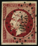 Oblit. N°17Ar 80c Vermillonné Foncé - TB - 1853-1860 Napoleon III