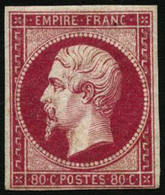 ** N°17Ba 80c Rose Vif, Signé Calves - TB - 1853-1860 Napoleon III