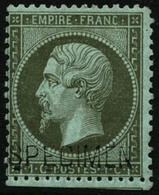 ** N°19F 1c Olive Surchargé - B - 1862 Napoleon III