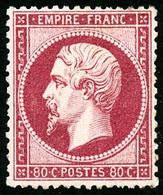 ** N°24 80c Rose, Signé Calves Et Brun - TB - 1862 Napoleon III