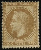 ** N°28A 10c Bistre, Type I - TB - 1863-1870 Napoleon III With Laurels