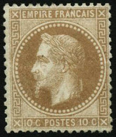 ** N°28A 10c Bistre, Type I - TB - 1863-1870 Napoleon III With Laurels