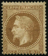 * N°28A 10c Bistre, Type I - TB - 1863-1870 Napoleon III With Laurels