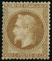 ** N°28B 10c Bistre, Type II - TB - 1863-1870 Napoleon III With Laurels