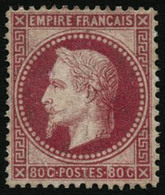 ** N°32 80c Rose, Léger Manque De Gomme - B - 1863-1870 Napoleon III With Laurels