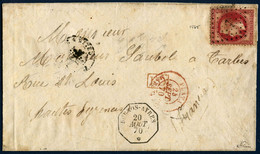 Oblitéré N°32 OBL Ancre Sur LAC , Càd  Octog Buenos Aires 20/8/70 - TB - 1863-1870 Napoleon III With Laurels