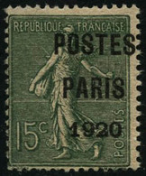 ** N°25 15c Vert-olive, Surcharge Décalée - TB - Other & Unclassified