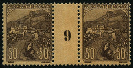 ** N°31 50c + 50c Orphelin, Paire Mill 9 - TB - Other & Unclassified