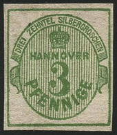 (*) N°15 3pf Vert-jaune - TB - Hanover