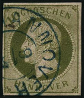 Oblit. N°21 10g Vert-gris -TB - Hanover