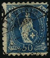 Oblit. N°84 50c Bleu, Dent 9 1/2 - TB - Sonstige & Ohne Zuordnung