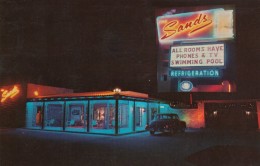 El Paso Texas, The Sands Motel, Lodging, Night Scene, Auto, C1960s Vintage Postcard - El Paso