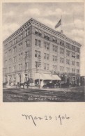 El Paso Texas, Trust Building, Street Scene C1900s Vintage Postcard - El Paso