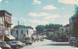 Buffalo Wyoming, Street Scene, Business District Movie Theater, Autos, 1950s Vintage Postcard - Autres & Non Classés