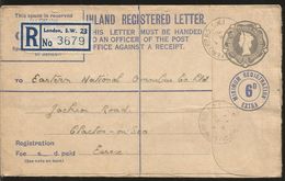 J) 1885 GREAT BRITAIN, POSTAL STATIONARY, REGISTERED, CIRCULATED COVER, FROM LONDON - Sonstige & Ohne Zuordnung