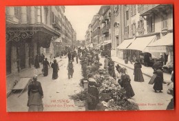 JA-22  Nice, Marché Au Fleurs, TRES ANIME. Circulé, Date Illisible. - Markets, Festivals