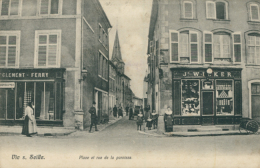 57 VIC SUR SEILLE  /  Place Et Rue De La Paroisse  / BELLE CARTE RARE - Vic Sur Seille