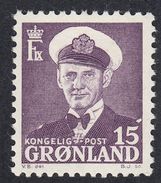 Grønland - Groenlandia - Groenland - 1950 - Yvert 22 Nuovo MNH, 15 øre, Violetto. - Unused Stamps
