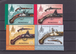 WEAPONS, FULL SET , 2017, MNH,ROMANIA. - Unused Stamps