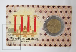 Catalunya/ Catalonia 2017 Private Proof Commemorative 2 Euro Coin Card - Josep Puig I Cadafalch Anniversary - Essais Privés / Non-officiels
