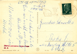 Delcampe - L3782 - DDR (1967) Gera: VII Parteitag (logo - Flag) 17.-22.4.1967 Berlin; Postcard; Tariff: 10 Pf. - Briefe