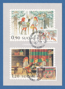 FINLAND 1982  MAXIMUM CARD HANNOVER STAMP EXHIBITION  CHRISTMAS  FACIT 918-919 - Cartes-maximum (CM)