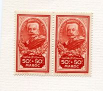 Maroc 1935. Hubert Lyautey Marechal De France.Value In Pair. 2v.MNH**Colonie Maroc. - Unused Stamps